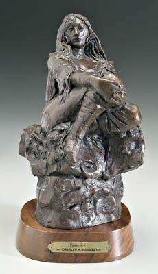 Bronze after Charles M. Russell, aftercast