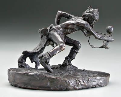 Bronze after Charles M. Russell, aftercast