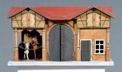 19th century German stable dollhouse  916af