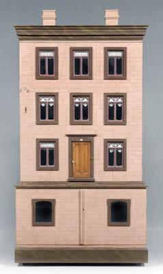 19th century three-story dollhouse,