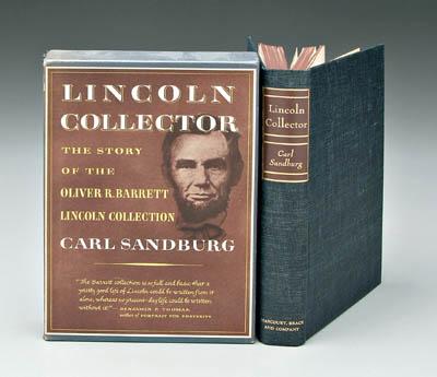 Carl Sandburg inscribed book, [Lincoln