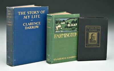 Two Clarence Darrow inscribed books: