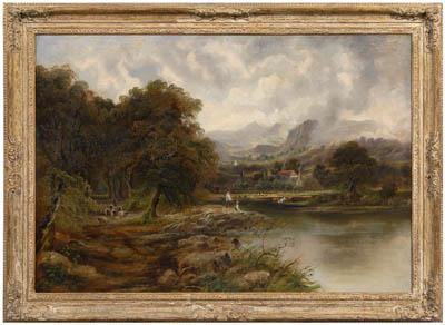 J. A. Johnson painting, titled
