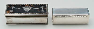 Two English rectangular silver 91722