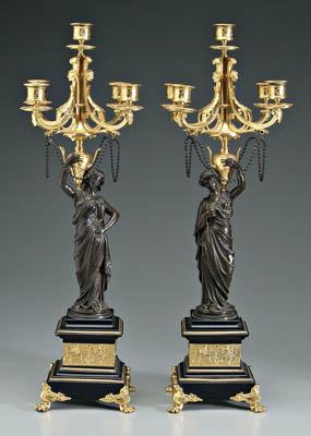 Pair French classical candelabra  91733