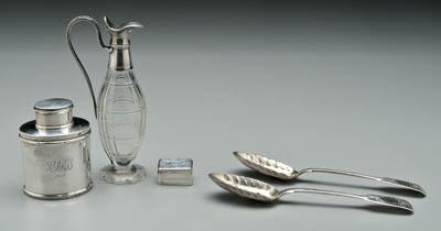 Five pieces English silver Mappin 91790
