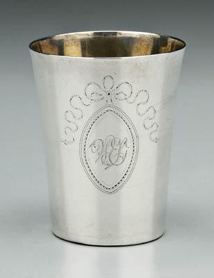 Hester Bateman English silver cup,
