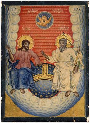 19th century Greek icon, The Holy