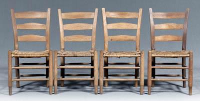 Set four North Carolina Mace chairs: