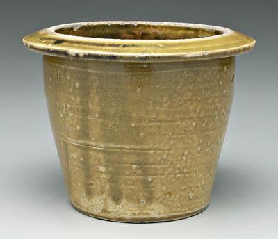 J. D. Craven salt glaze butter crock,