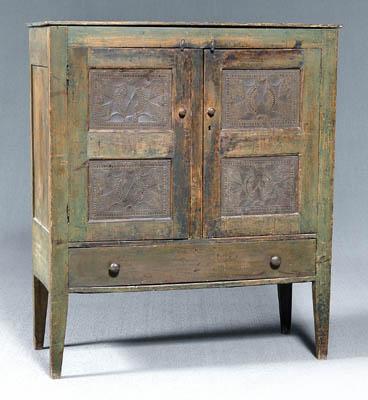 Southern green painted pie safe,