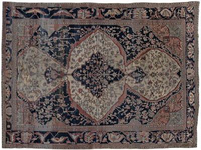 Sarouk rug, central medallion with