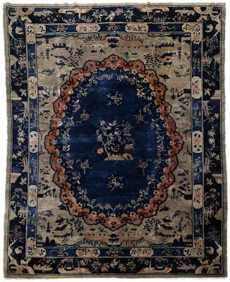 Chinese rug central medallion 9151c