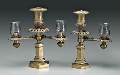 Two Charleston Argand lamps central 91553
