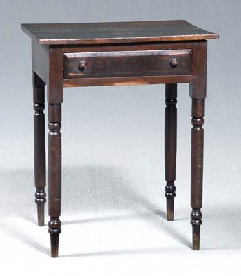 Southern walnut one drawer stand,