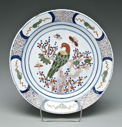 Delft shallow bowl, Chinese style