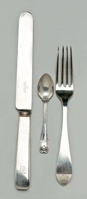 24 pieces Tiffany sterling flatware: