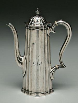 Tiffany sterling coffeepot, tall