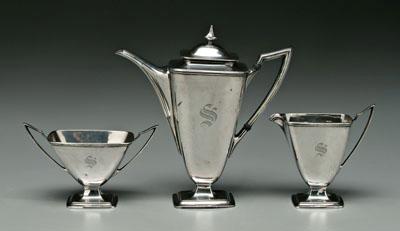 Three piece sterling coffee service  919b8