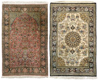 Two finely woven modern rugs one 919da