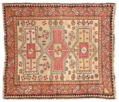 Kazak rug, three central medallions