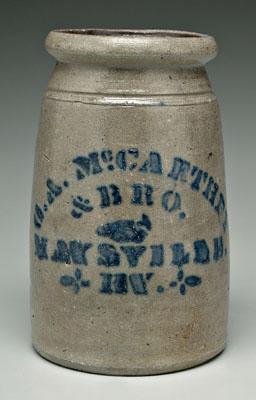 McCarthey Kentucky canning jar  91a23