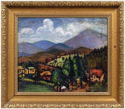 American School painting mountain 91a4f