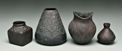 Four pieces Caddo style pottery  91a58