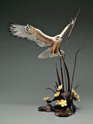 Boehm bird figurine, marsh harrier