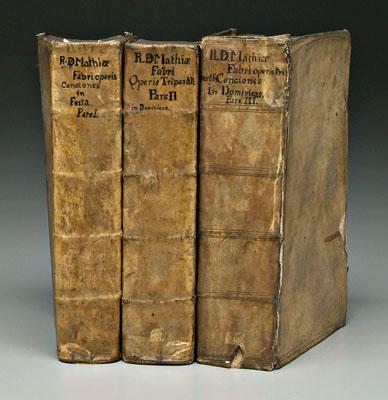 Three 1631 volumes: Instructum