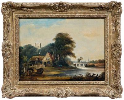 British School painting, river