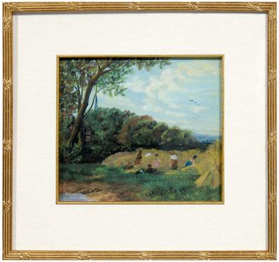 19th century pastel landscape,