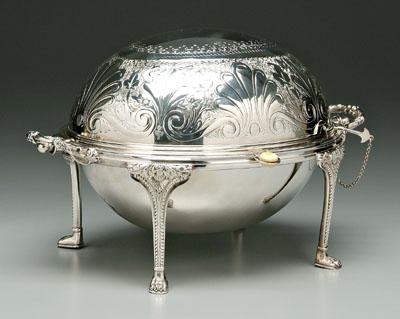 Revolving silver plated server  91ad4