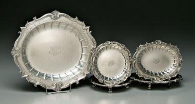 Five piece English silver serving 91b00