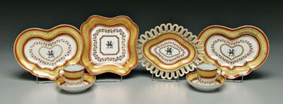 Eight pieces Chamberlain's Worcester: