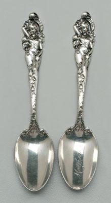 Two Love Disarmed sterling spoons  91b1f