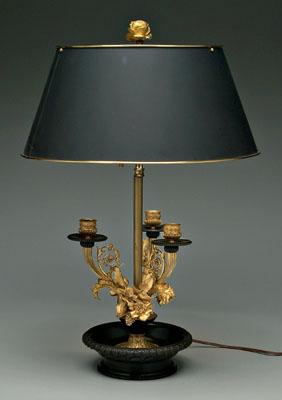 Ormolu mounted bronze lamp three 91b52