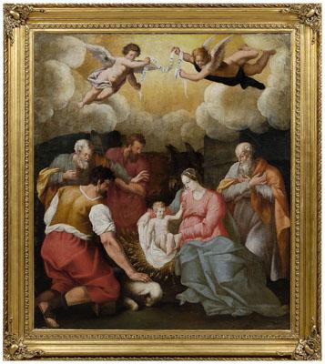 Italian Old Master painting, Adoration