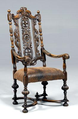 Flemish Baroque style open armchair  91bb7