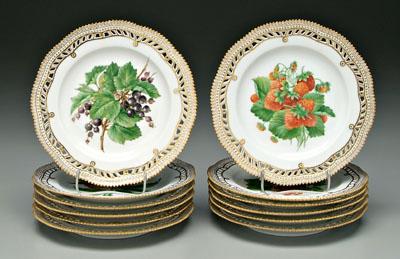 Twelve Flora Danica plates reticulated 91bbd