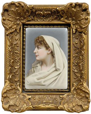 German porcelain plaque profile 91bc3