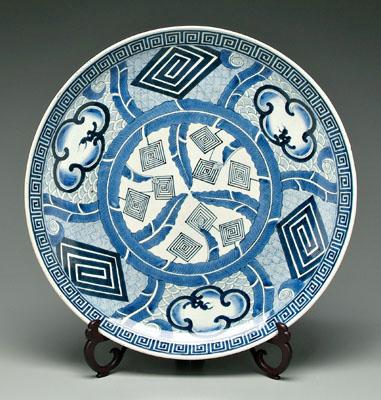 Japanese blue and white charger,