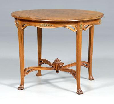 Art Nouveau carved center table  91bfc