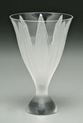 Lalique Campanule vase, frosted