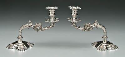 Old Sheffield piano candlesticks: