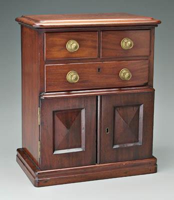 Georgian spice or apothecary cabinet,
