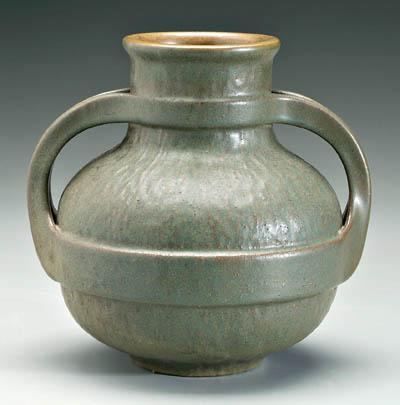 Fulper Pottery urn banded strap  91859