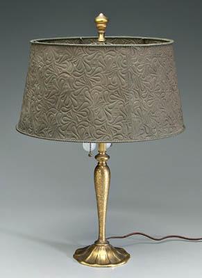 Tiffany lamp and shade patinated 91870