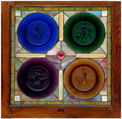 Daum stained glass window, four