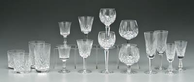 78 pieces Waterford glassware: